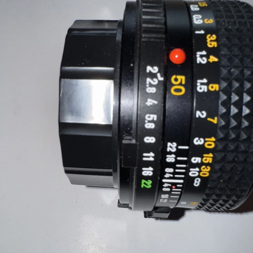 Minolta MD 50mm 1:2 F/2 Lens